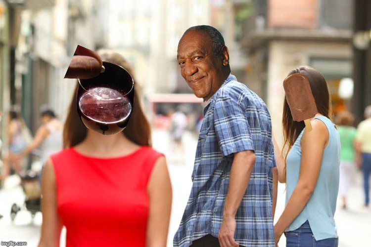 Cosby Drugs Over Pudding Pops Blank Meme Template