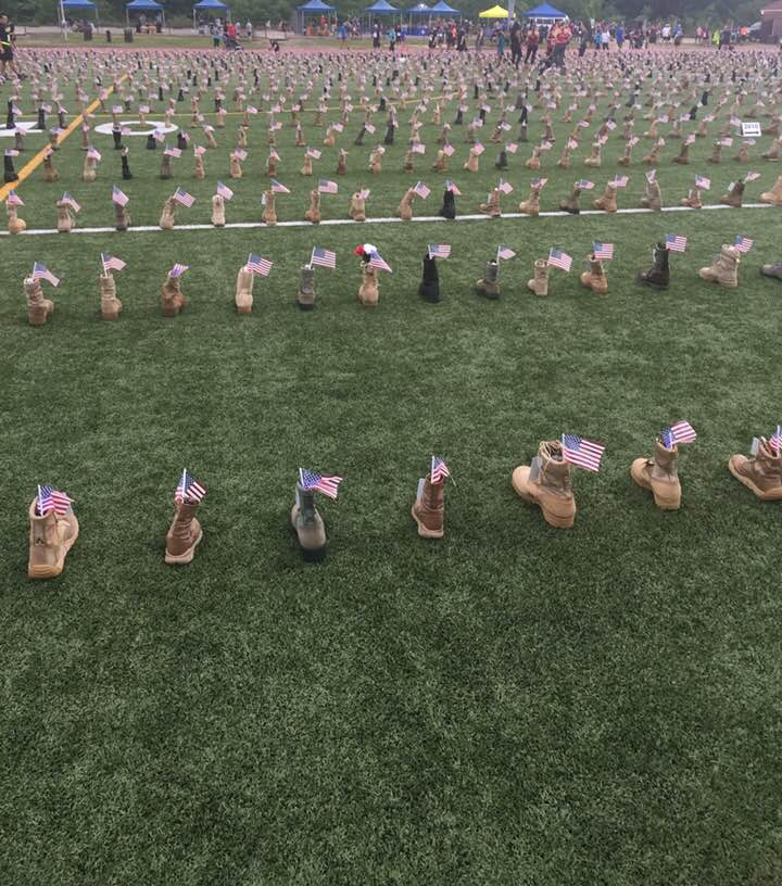 Memorial Day Boot Field Tribute Blank Meme Template