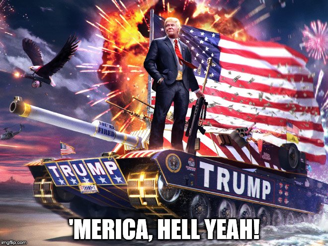 'Merica | 'MERICA, HELL YEAH! | image tagged in politics | made w/ Imgflip meme maker