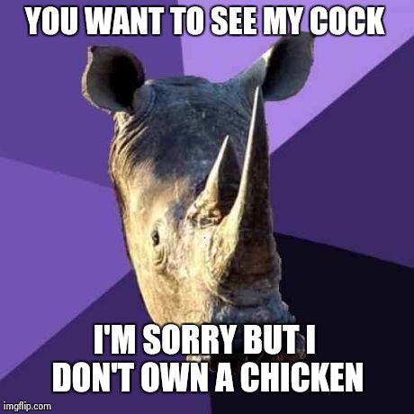 Sexually Oblivious Rhino Meme | image tagged in memes,sexually oblivious rhino | made w/ Imgflip meme maker