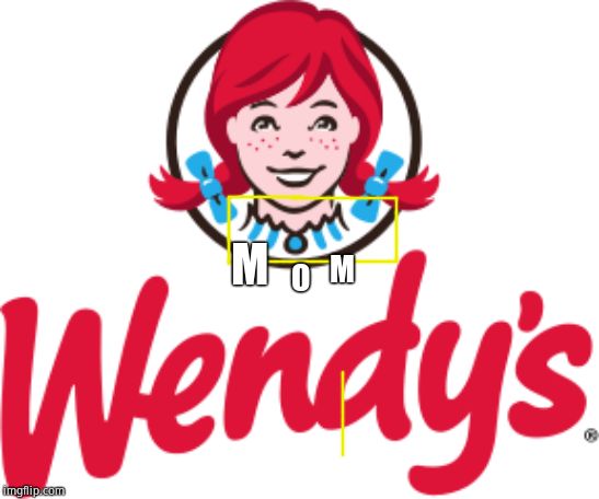 Any other examples of subliminal messaging in logos? | M; M; O | image tagged in wendy's,subliminal messaging,timid drinks too much whisky | made w/ Imgflip meme maker