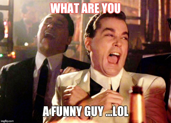 Good Fellas Hilarious Meme | WHAT ARE YOU; A FUNNY GUY ...LOL | image tagged in memes,good fellas hilarious | made w/ Imgflip meme maker