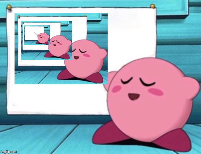 Kirby teaches infinity | image tagged in kirby's lesson | made w/ Imgflip meme maker