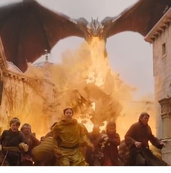 Dragon burns kings landing Blank Meme Template