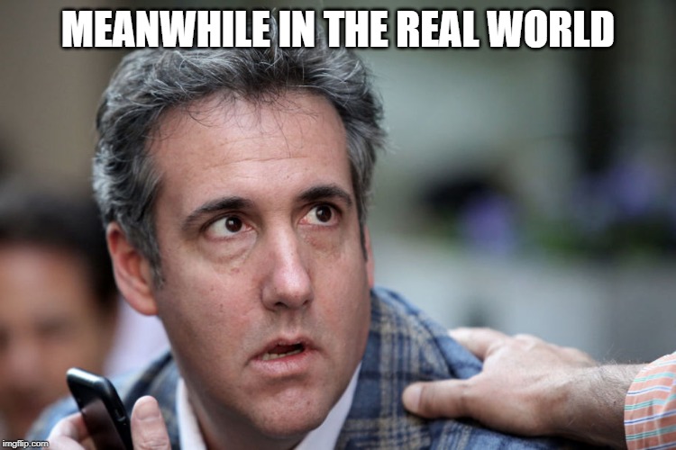 Cohen what have i done | MEANWHILE IN THE REAL WORLD | image tagged in cohen what have i done | made w/ Imgflip meme maker