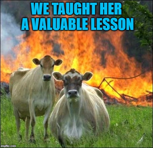 WE TAUGHT HER A VALUABLE LESSON | made w/ Imgflip meme maker