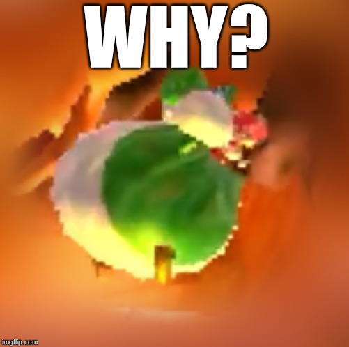 THICC YOSHI | WHY? | image tagged in thicc yoshi | made w/ Imgflip meme maker