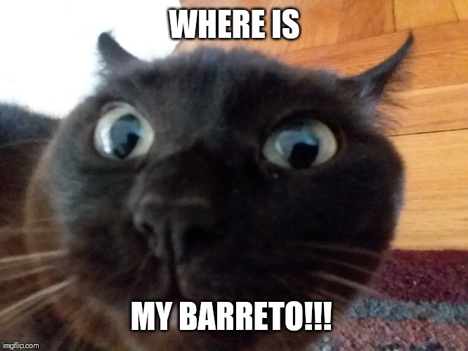 First meme | WHERE IS; MY BARRETO!!! | image tagged in 1 | made w/ Imgflip meme maker