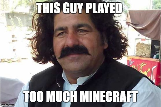 THIS GUY PLAYED; TOO MUCH MINECRAFT | image tagged in notch,minecraft | made w/ Imgflip meme maker