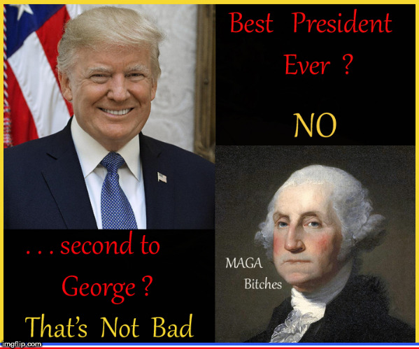 TRUMP- Best President Ever? | image tagged in donald trump,george washington,best ever,political meme,current events,trump derangement syndrome | made w/ Imgflip meme maker