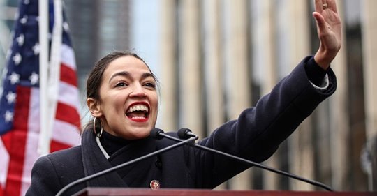 AOC Stop Blank Meme Template