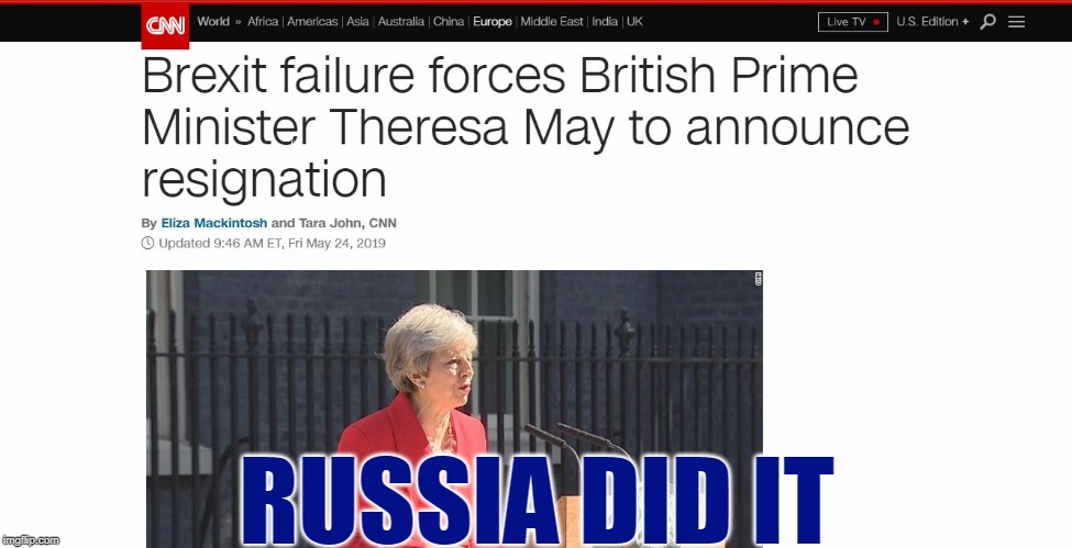 Russia Did It: FlyMayFly | RUSSIA DID IT | image tagged in theresa may,maybot,flymayflay,prime minister,uk,brexit | made w/ Imgflip meme maker