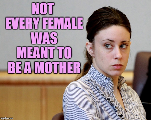 Pro-choice: Casey Anthony | NOT EVERY FEMALE WAS MEANT TO BE A MOTHER | image tagged in casey anthony,pro choice,child murder,murder,never forget,pro-choice | made w/ Imgflip meme maker