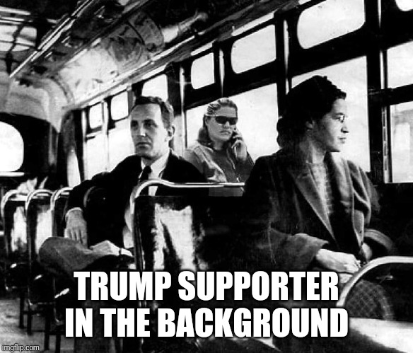 Memes | TRUMP SUPPORTER IN THE BACKGROUND | image tagged in creepy condescending wonka | made w/ Imgflip meme maker