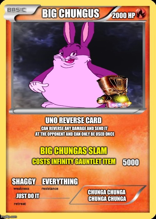 Blank Pokemon Card.