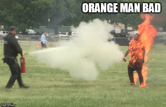 orange | ORANGE MAN BAD | image tagged in orange | made w/ Imgflip meme maker