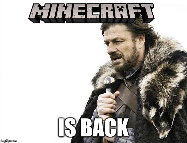 is it a bird, a plane, winter, Nope! | IS BACK | image tagged in memes,brace yourselves x is coming,minecraft | made w/ Imgflip meme maker