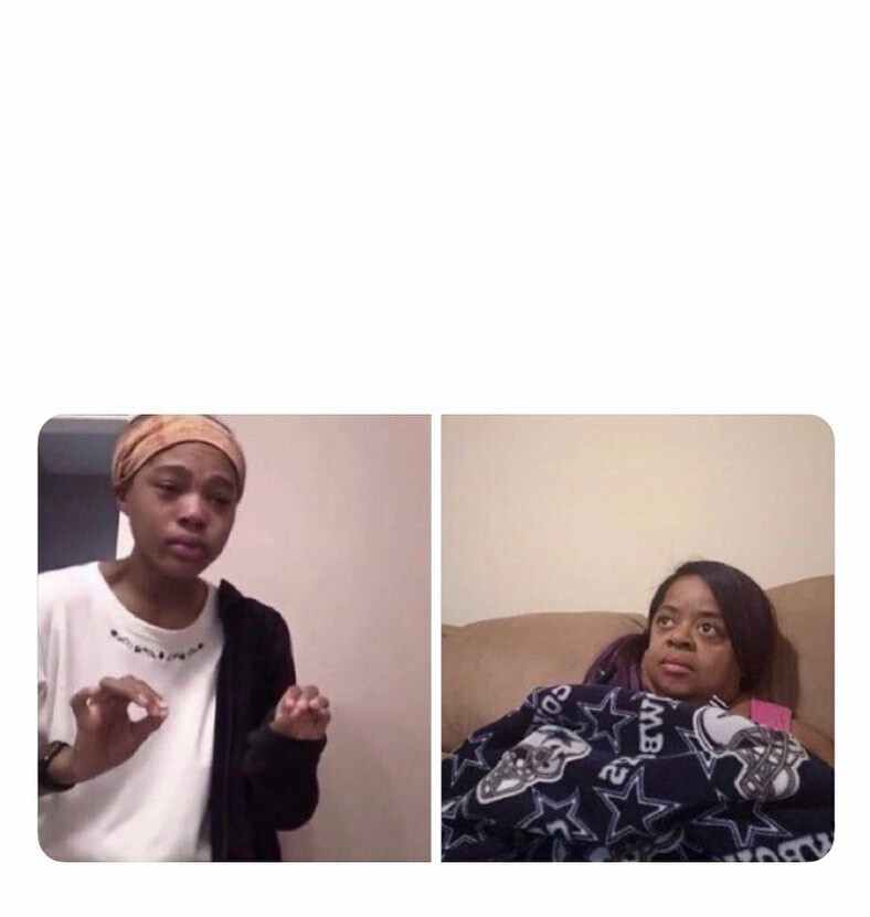 Girl trying to explain her mom Blank Meme Template