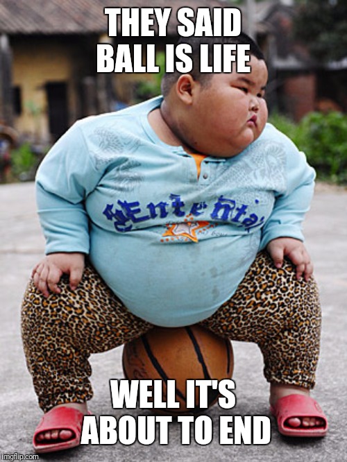 Basketball Kung Poo | THEY SAID BALL IS LIFE; WELL IT'S ABOUT TO END | image tagged in basketball kung poo | made w/ Imgflip meme maker