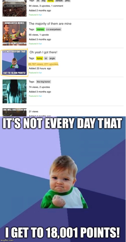 Now I just want points | image tagged in funny,lol,success kid | made w/ Imgflip meme maker