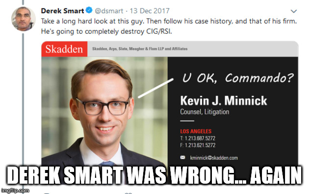 DEREK SMART WAS WRONG... AGAIN | made w/ Imgflip meme maker