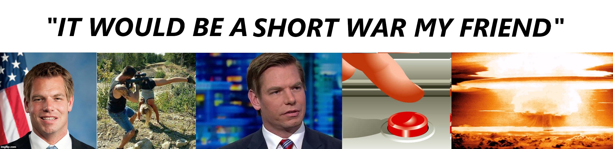 Self regulating political career | image tagged in swalwell,nuke em,gun control campaign excesses,twitter mistakes | made w/ Imgflip meme maker