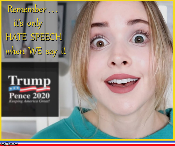 Liberals. Hate. Speech. | image tagged in hate speech,donald trump,liberal hypocrisy,politics lol,funny memes,so true memes | made w/ Imgflip meme maker