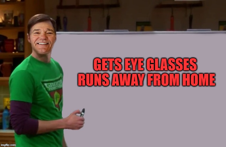 kewlew | GETS EYE GLASSES RUNS AWAY FROM HOME | image tagged in kewlew | made w/ Imgflip meme maker