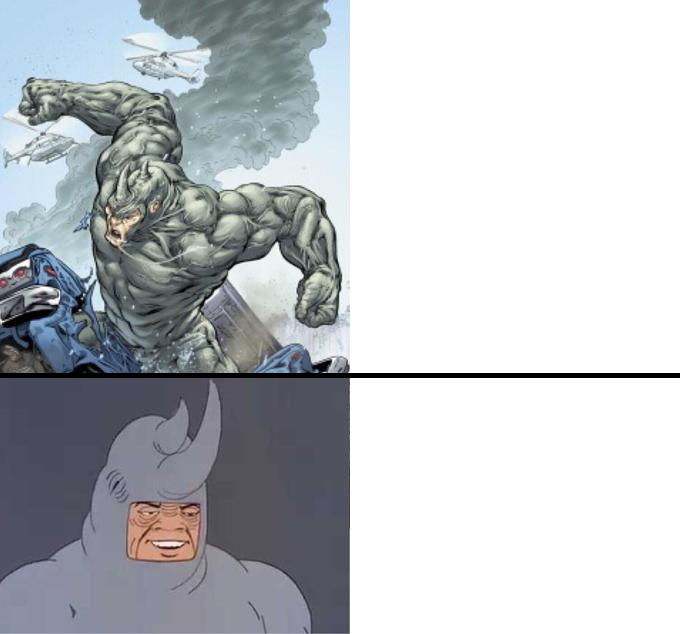 High Quality 60's Rhino Blank Meme Template