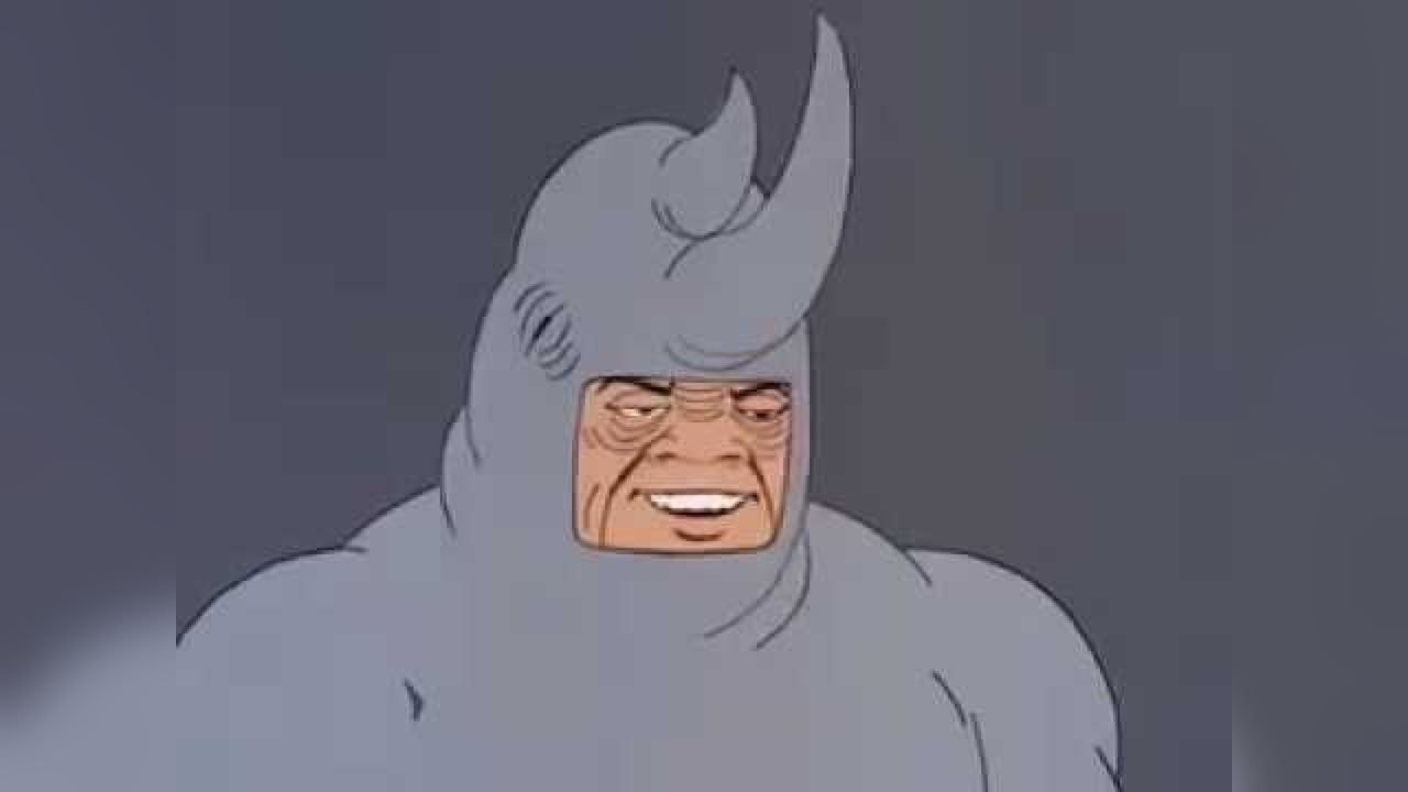 60s rhino Blank Meme Template