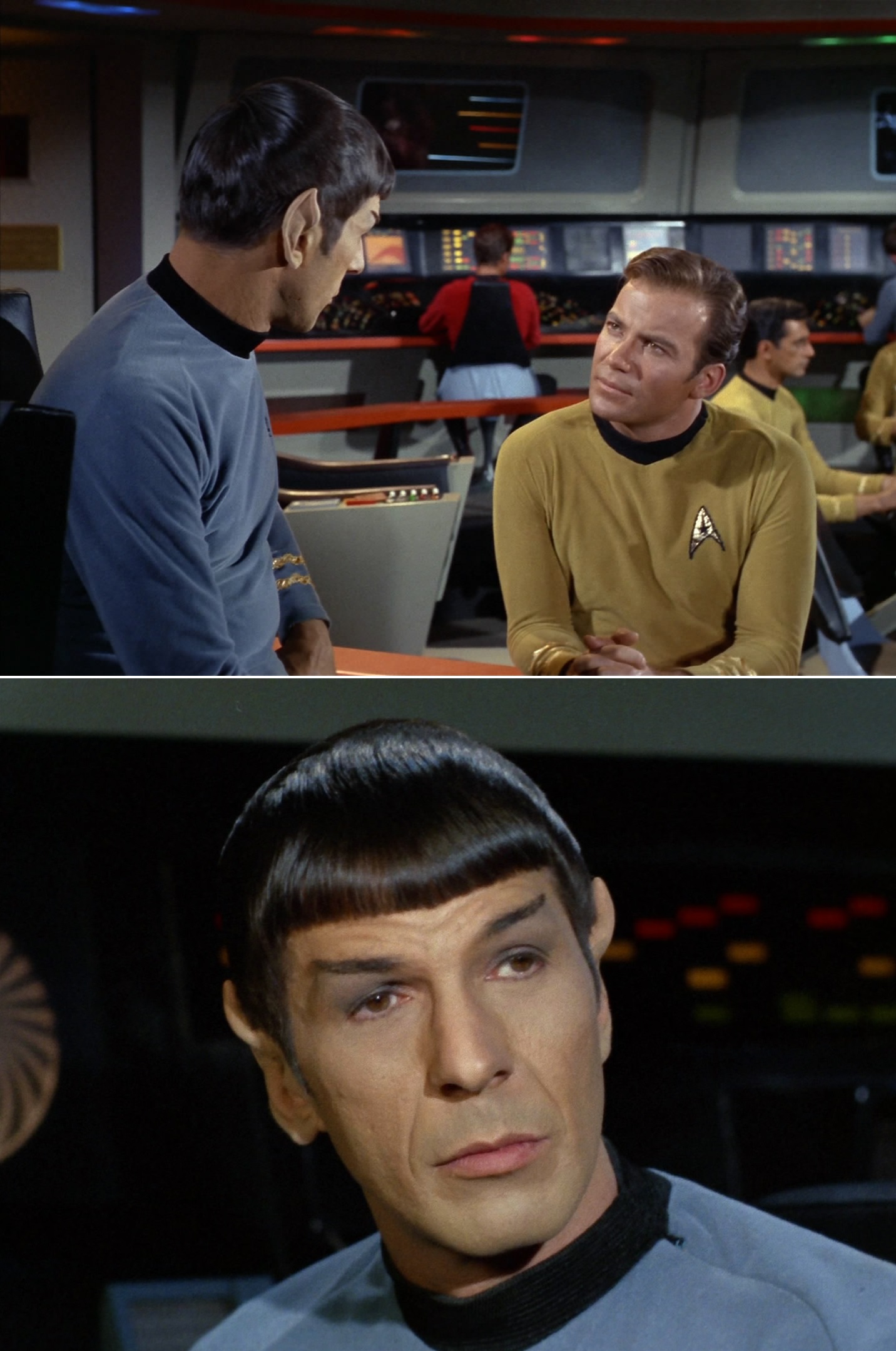 Kirk Spock Space Seed 01 Blank Meme Template