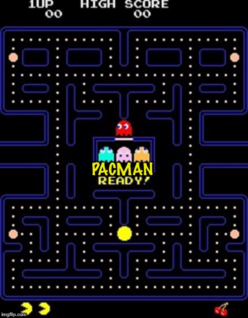 pacman | PACMAN | image tagged in pacman | made w/ Imgflip meme maker