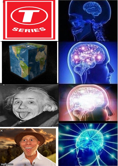 Non brain to funny caricature human person who smartest | image tagged in memes,expanding brain | made w/ Imgflip meme maker