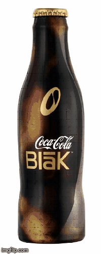Coca Cola Blāk! | image tagged in gifs,coca cola,coffee | made w/ Imgflip images-to-gif maker
