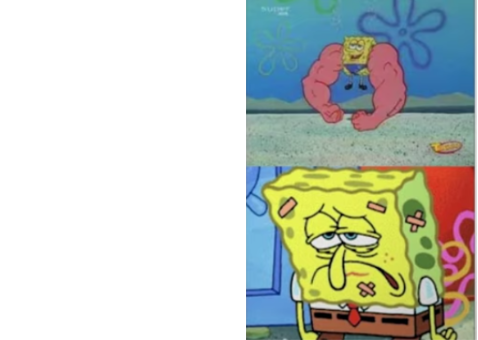 Spongebob drake like format Blank Meme Template