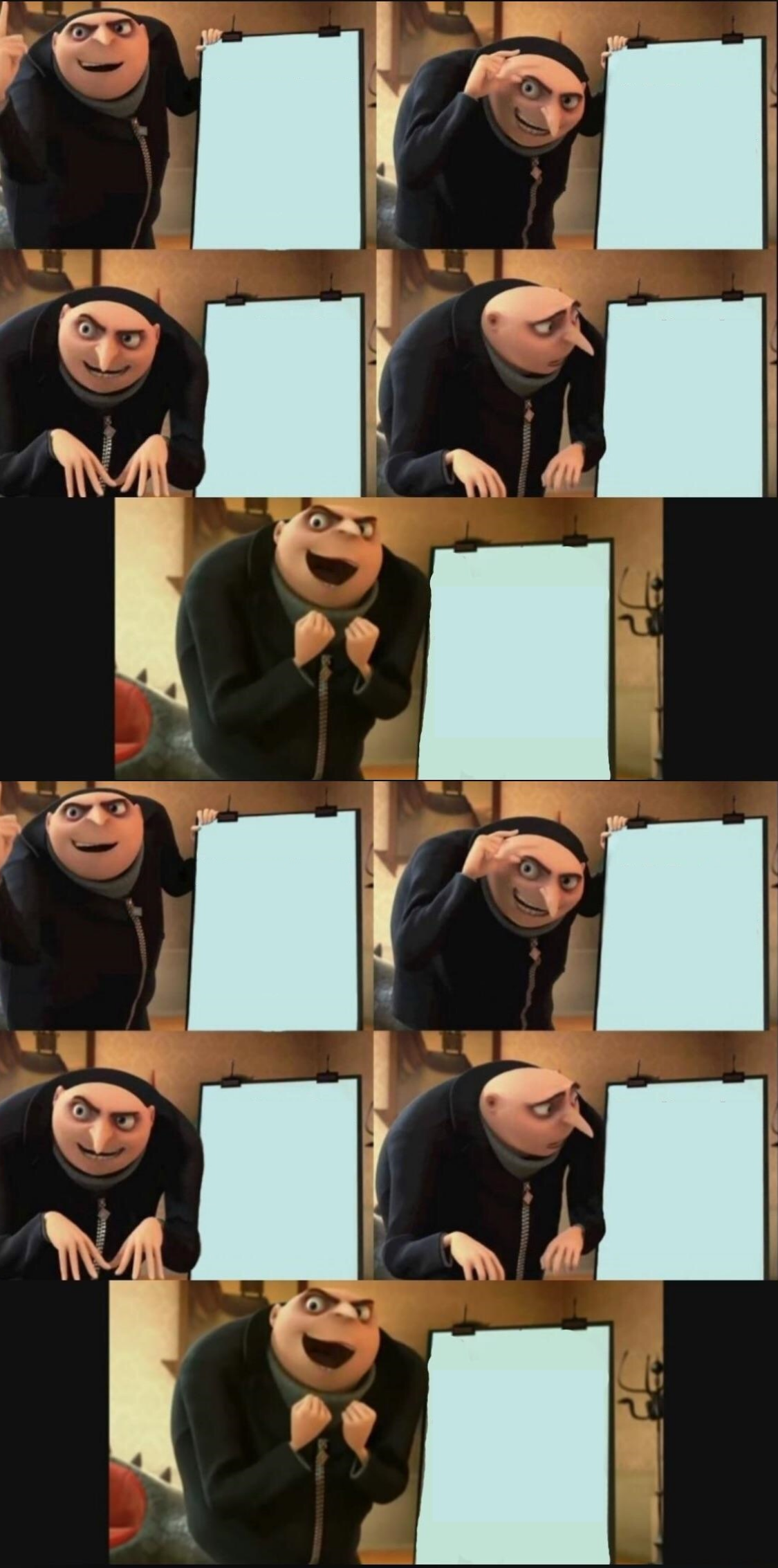 Gru Face Blank Template - Imgflip