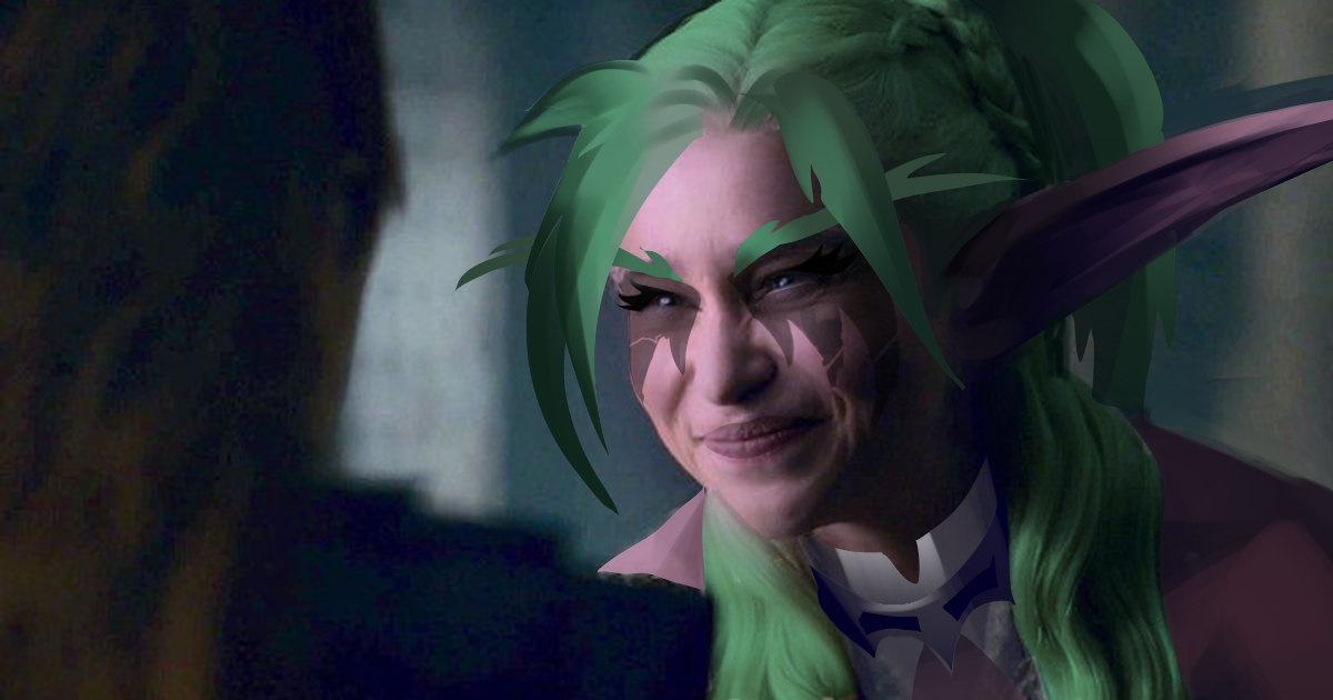 Tyrande Squint Blank Meme Template