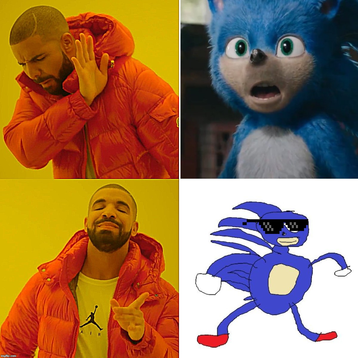 image tagged in funny memes,sonic the hedgehog,movie | made w/ Imgflip meme maker