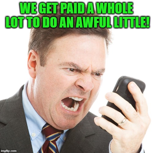CEO | WE GET PAID A WHOLE LOT TO DO AN AWFUL LITTLE! | image tagged in ceo | made w/ Imgflip meme maker