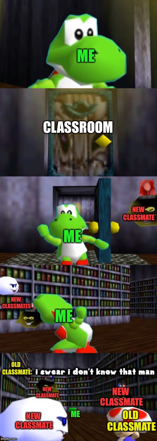 First day of school: | image tagged in memes,school | made w/ Imgflip meme maker