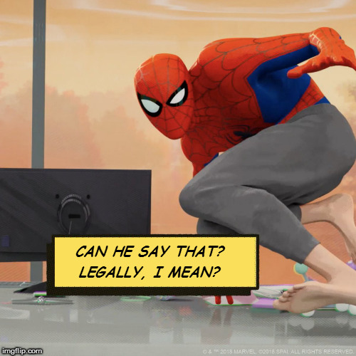 CAN HE SAY THAT? LEGALLY, I MEAN? | made w/ Imgflip meme maker