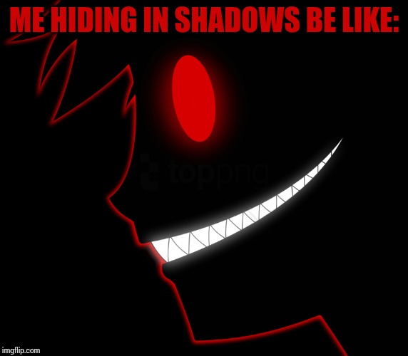 ME HIDING IN SHADOWS BE LIKE: | made w/ Imgflip meme maker