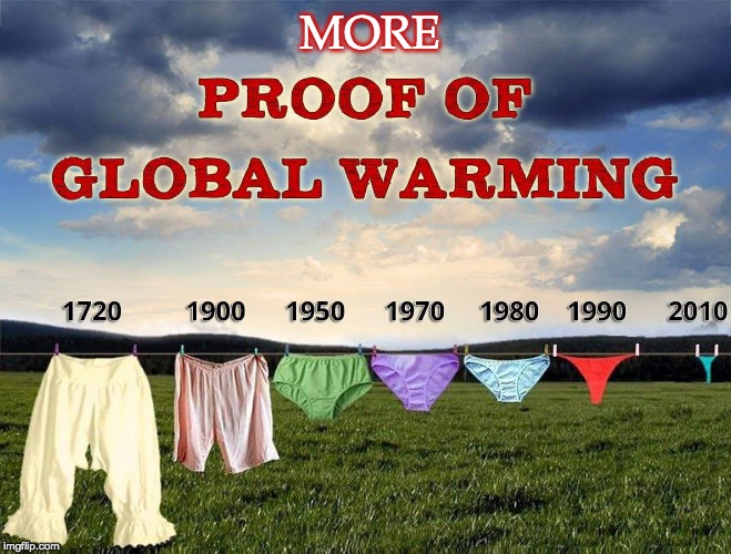 climate change might not be so bad | MORE | image tagged in underwear,panties,clothesline,global warming | made w/ Imgflip meme maker