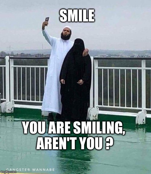 Smile | SMILE; YOU ARE SMILING, AREN'T YOU ? | image tagged in creepy smile | made w/ Imgflip meme maker