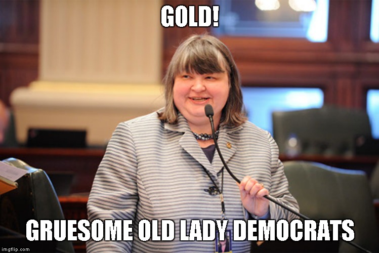 GOLD! GRUESOME OLD LADY DEMOCRATS | made w/ Imgflip meme maker