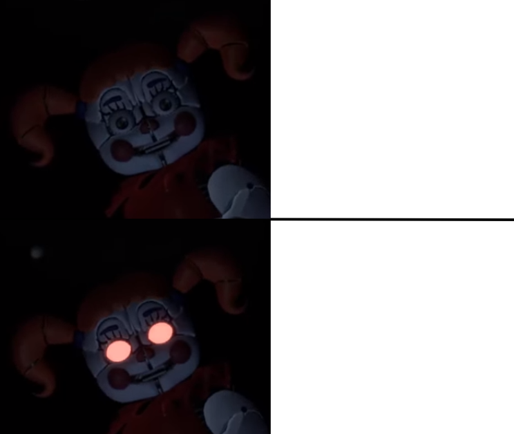 High Quality Circus Baby Reaction Blank Meme Template