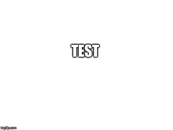 Blank White Template | TEST | image tagged in test | made w/ Imgflip meme maker