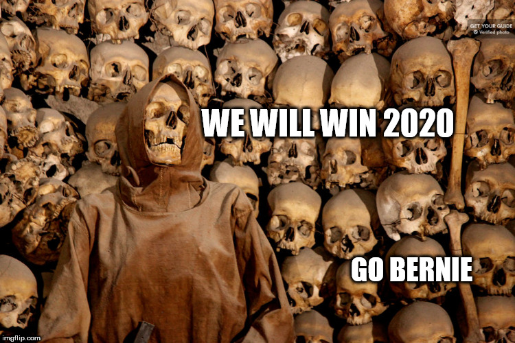 the dnc | WE WILL WIN 2020; GO BERNIE | image tagged in the dnc | made w/ Imgflip meme maker