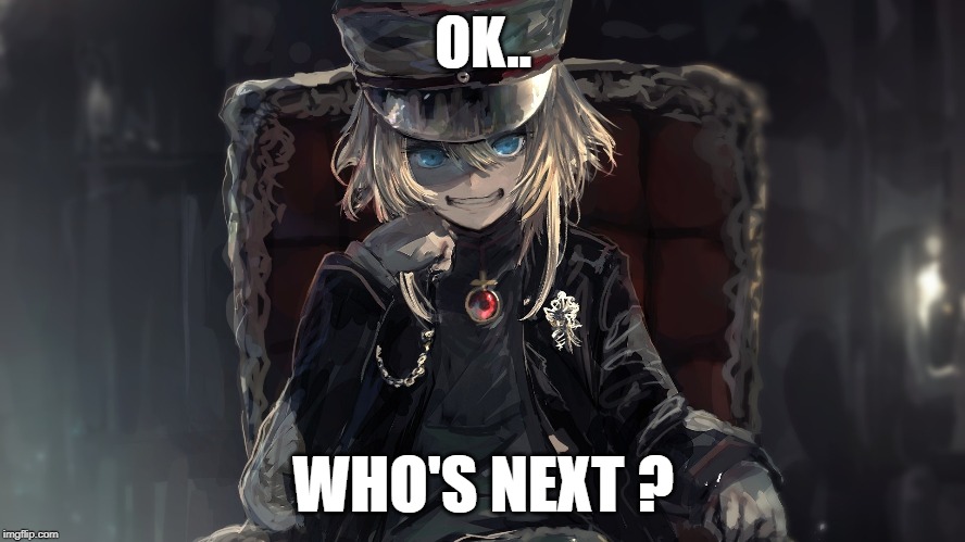 OK.. WHO'S NEXT ? | image tagged in anime,next,girl | made w/ Imgflip meme maker