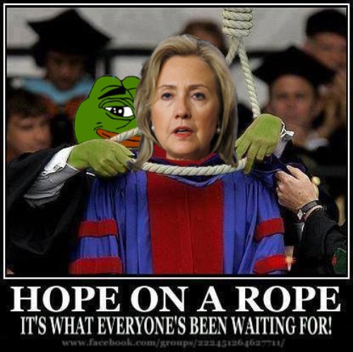 Hope on a Rope: Hillary Hates this Meme | image tagged in hillary for prison,hillary for the gallows | made w/ Imgflip meme maker